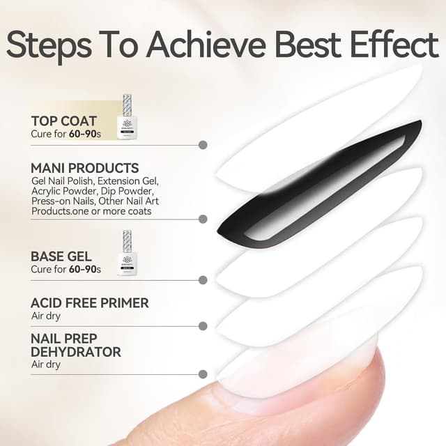 Thumbnail 3 de Born Pretty No Wipe Super Top Coat Gel UV 2X15ML