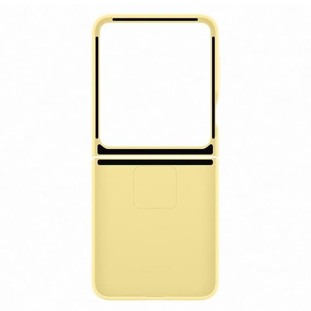 Detalle 1 de Samsung Funda silicona amarilla para Galaxy Z Flip6