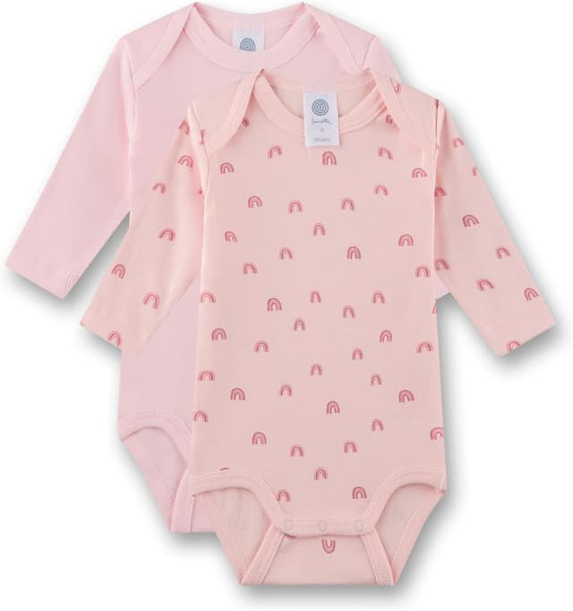 Thumbnail 4 de Sanetta Baby-Body Langarm Doppelpack beige Regenbogen