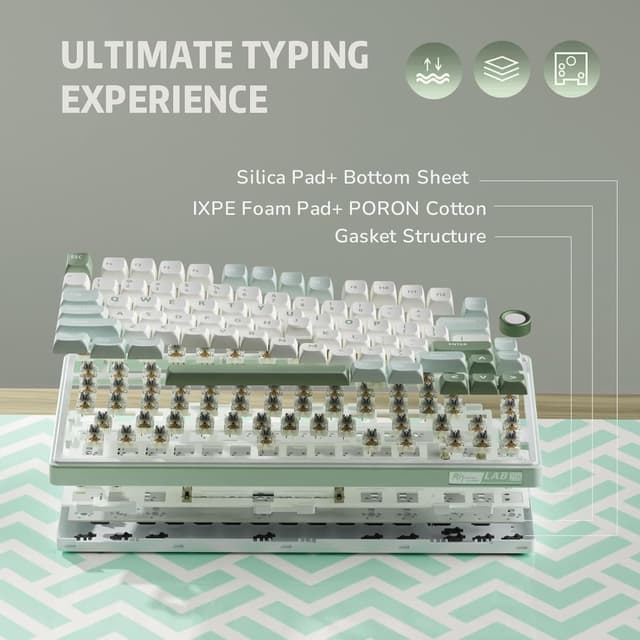 Detalle 2 de RK Royal Kludge R75 75% mechanical keyboard ⌨