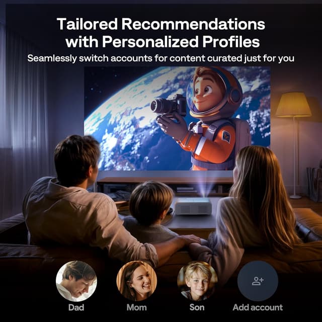 Thumbnail 5 de Aurzen EAZZE D1G 1080P smart projector 📽