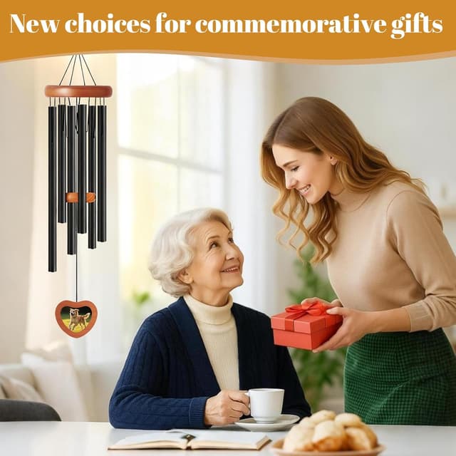 Thumbnail 6 de Wind chime for outside, 26 inch aluminium tubes