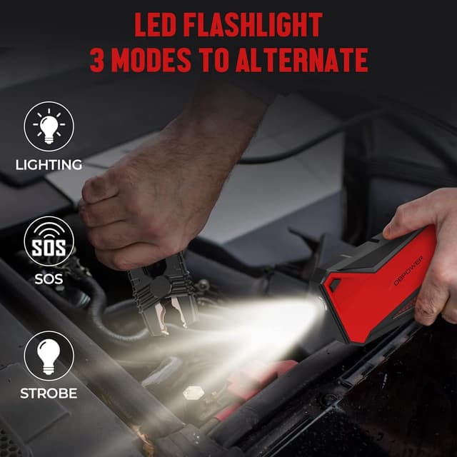 Thumbnail 4 de DBPOWER Jump Starter 1600A portable car booster pack