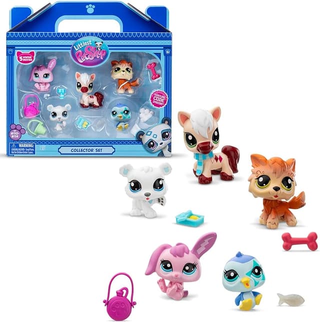 Detalle de BANDAI Littlest Pet Shop Pack de 5 Winter Besties