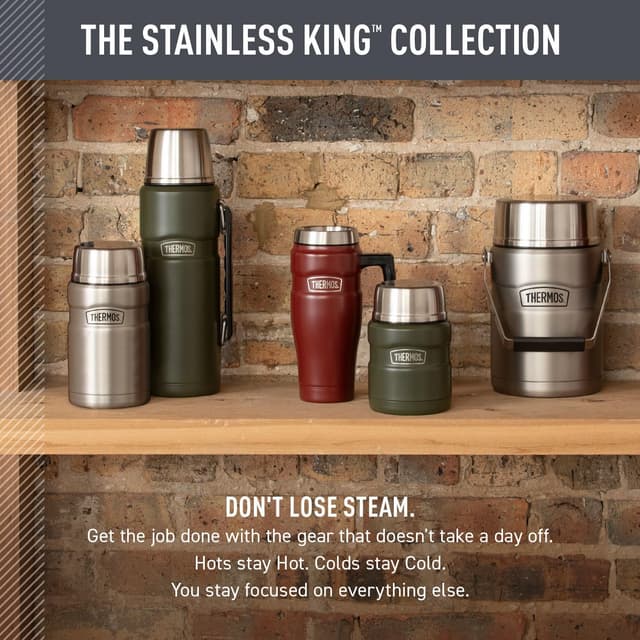 Thumbnail 6 de THERMOS Stainless King 24 Ounce vacuum-insulated jar 🥣