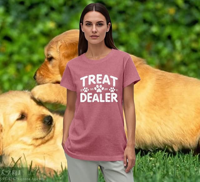 Detalle 1 de Treat Dealer Mama T Shirt, dog paws