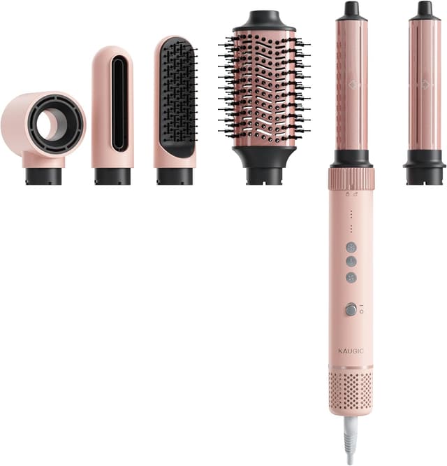 Detalle de KAUGIC 6-in-1 Hot Air Hairstyler Profi Rundbürstenföhn