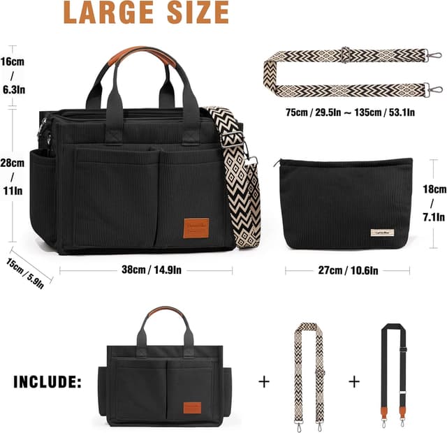 Detalle 2 de Captain Blues Corduroy Tote Bag 38cm