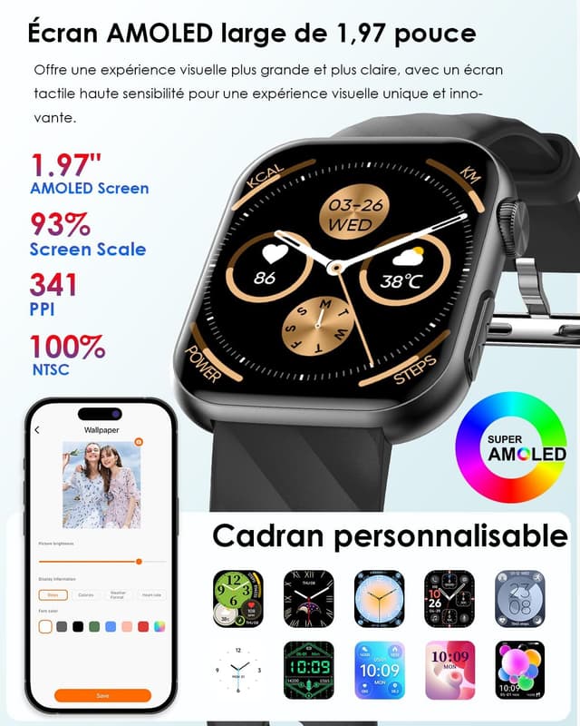 Thumbnail 6 de Lgnitek Montre Connectée 1,97" AMOLED