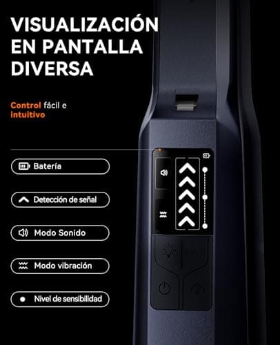 Detalle de SUNPOW NXGD01 detector de metales recargable 360° 📡