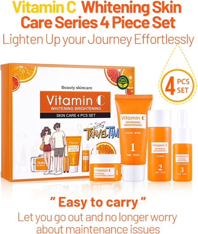 Detalle de Skin Care Kit Viso per donna: cofanetto detergere e idratare con Vitamina C