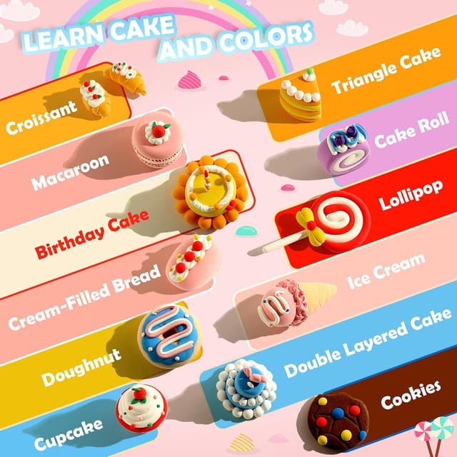 Thumbnail 3 de Cake themed Air Dry Clay Kit for Kids