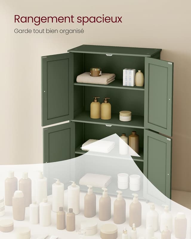 Detalle 2 de VASAGLE BBC553CH01 armoire de salle de bain