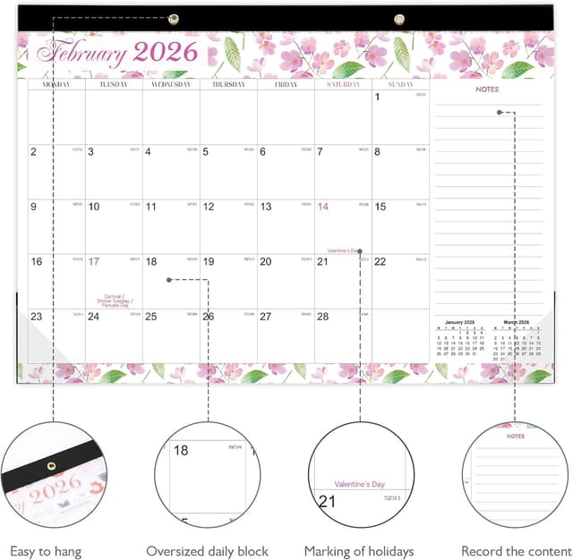 Detalle de Comix Lage Wall Calendar 2026 planner