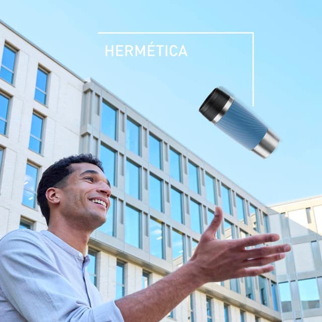 Detalle 2 de Tefal Taza de Viaje Classic Twist ☕ Hermética y Mantiene Bebidas