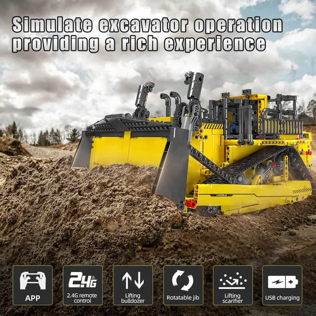 Thumbnail 1 de Mould King Technik 15071 Bulldozer 1508 pièces