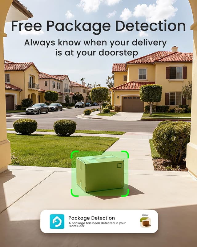 Detalle de youkey DB312 dual camera doorbell, 2K