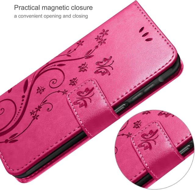 Thumbnail 6 de AROYI Lederhülle für Samsung Galaxy A17 5G / A26 5G inkl. Schutzfolie & Stylus – Rosenrot (Flip Wallet Case)
