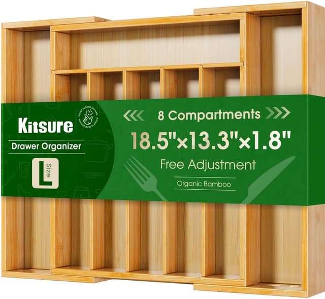 Detalle de Kitsure Silverware Organizer expandable