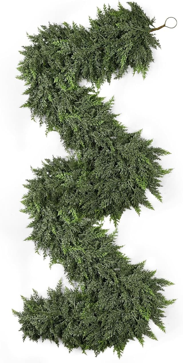 Thumbnail 5 de 2 Pcs 6ft Cypress Garland 160-branch Christmas greenery 🎄