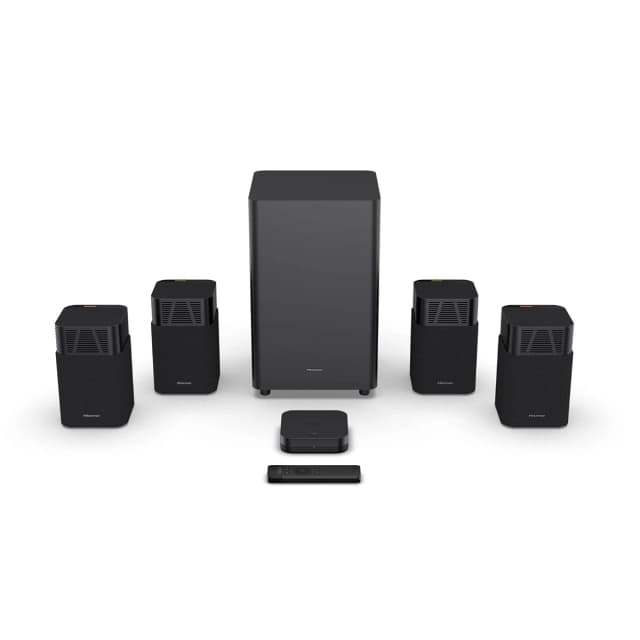 Detalle de Hisense HT Saturn 4.1.2 sistema 13 altavoces 6,5"