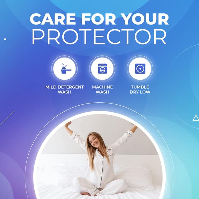 Thumbnail 6 de PlushDeluxe Premium 100% Waterproof Mattress Encasement (Breathable Soft Cotton Terry) — Queen 60x80