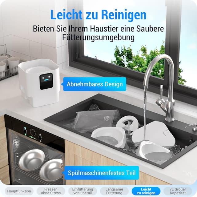 Thumbnail 5 de Futterautomat 7 L 2 Näpfe 🐱