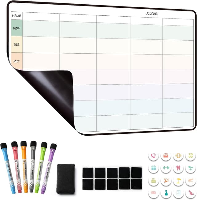 Detalle de MCCORL Wochenplaner Magnetisch 42x28cm