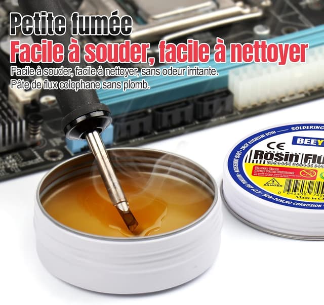 Detalle 2 de BEEYUIHF Colophane Pâte de flux 50g