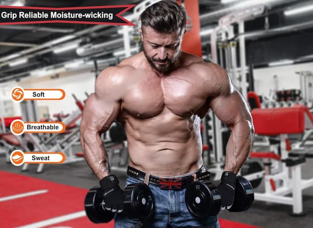 Thumbnail 4 de SAWANS Guantes de Gimnasio con Soporte de Muñeca