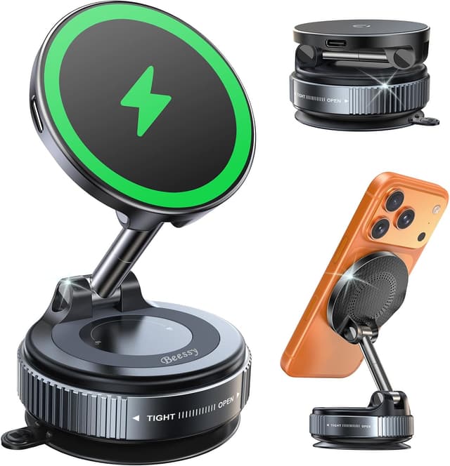 Detalle de Beeasy MagSafe Car Mount Charger 15W