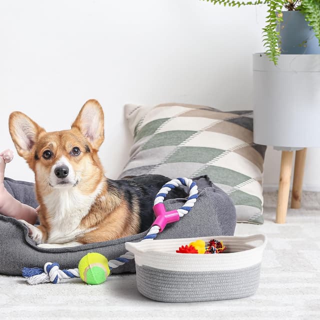 Thumbnail 6 de TIMEYARD Aufbewahrungskorb Grau 30x20x12 cm