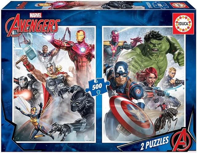 Detalle de Educa Puzzle de 500 Piezas Avengers Marvel
