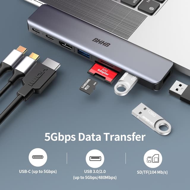 Thumbnail 3 de BHHB M81 Hub USB C per MacBook 8-in-2