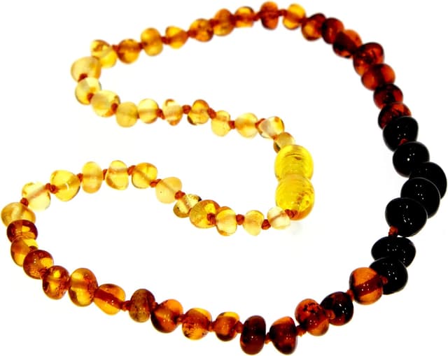 Detalle de SilverAmber Jewellery Collana in ambra baltica 100% naturale (cognac, ciliegia, miele, limone o ombré) lucida e grezza