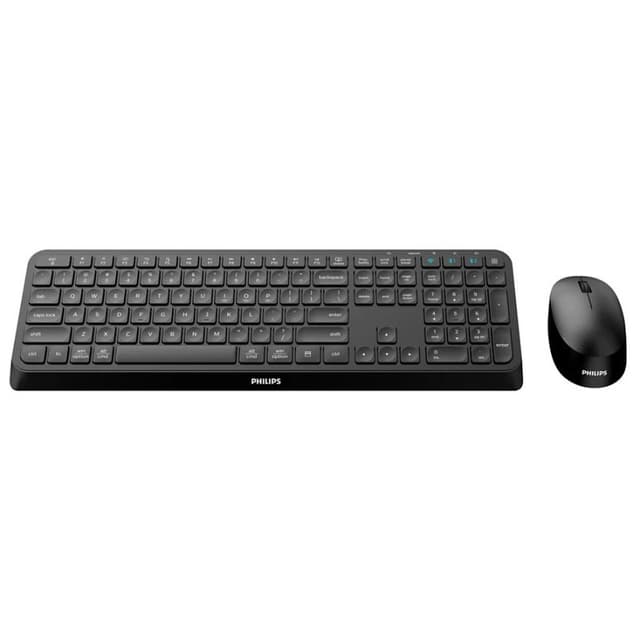 Detalle de Philips 4000 Series SPT6407B/16 Combo teclado y ratón 1600 DPI negro ⌨