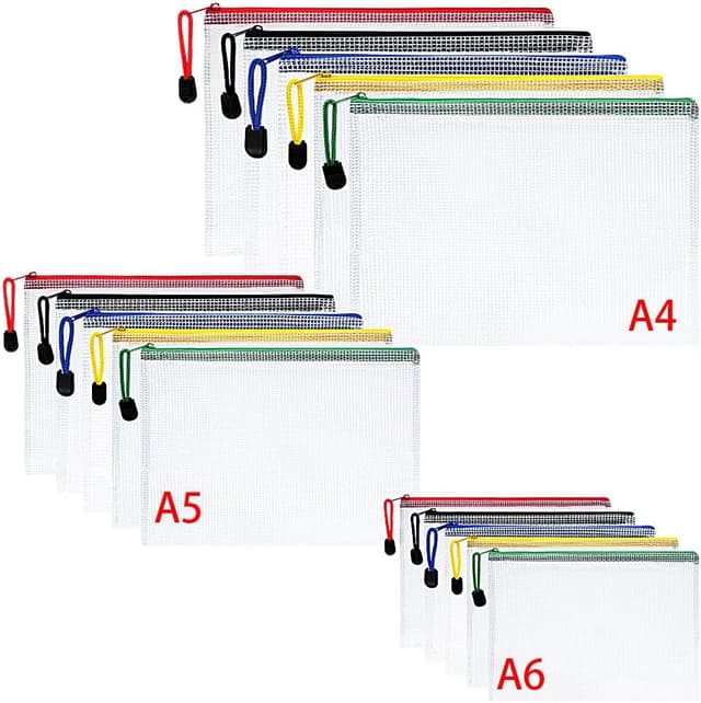 Detalle de Vicloon Borse file A4 A5 A6 15 pezzi