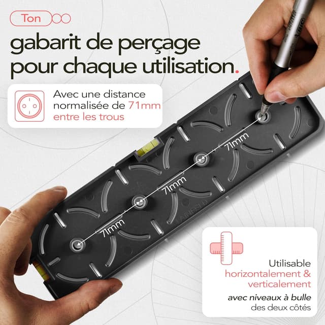 Detalle 2 de LAINFELD gabarit perçage prises 71 mm