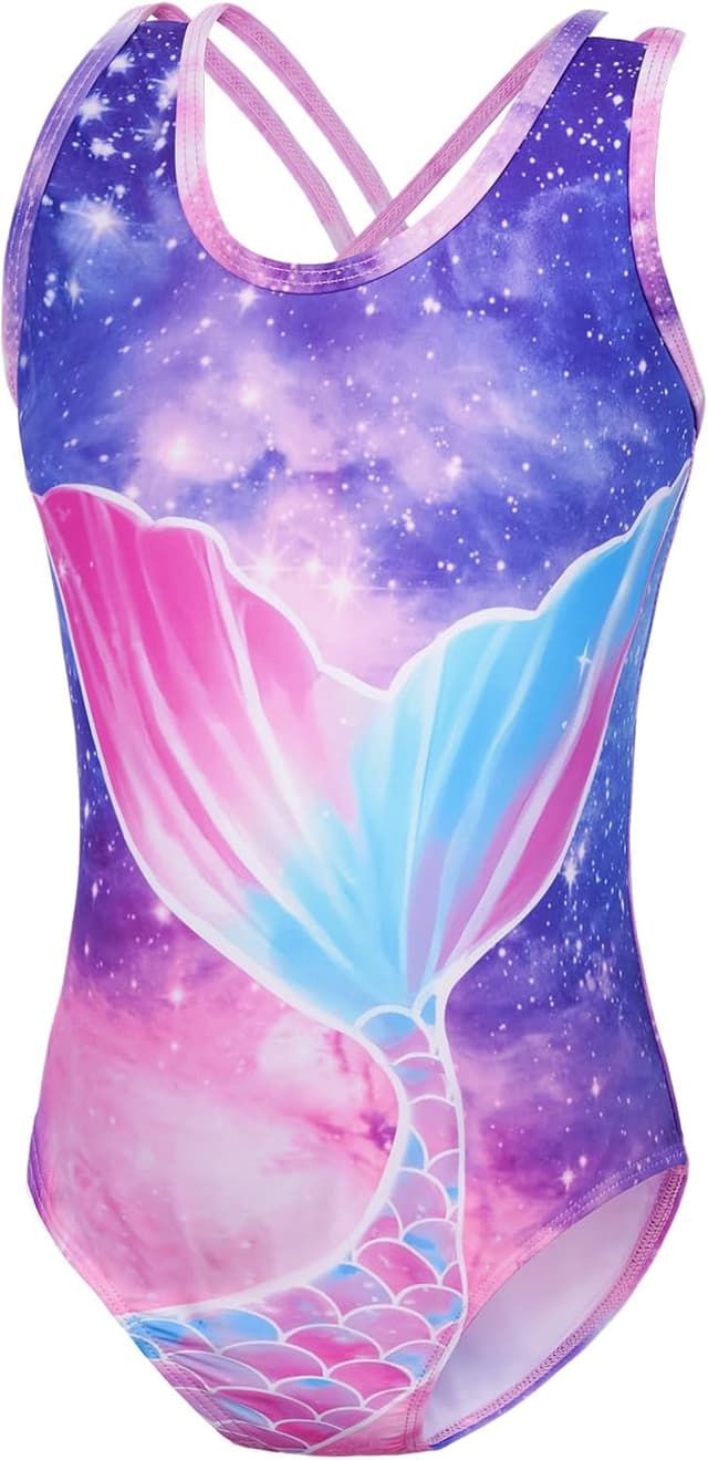 Detalle de Flintronic costume da bagno intero per ragazze, bikini senza maniche estivo