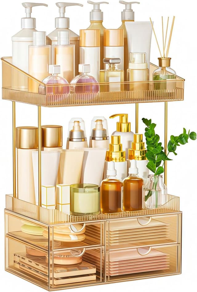 Thumbnail 5 de SNSLXH 4 Drawers Makeup Organizer 10in