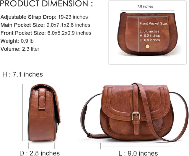Detalle 2 de Crossbody satchel bag 23.5cm AFKOMST