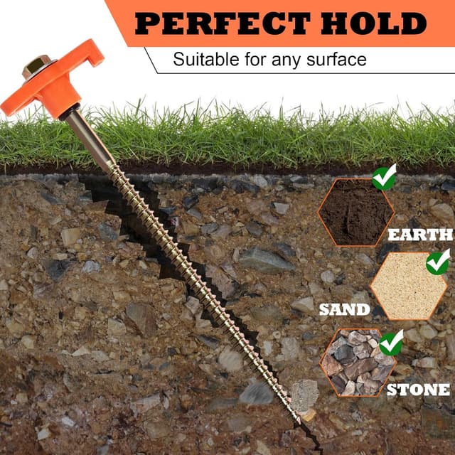Thumbnail 1 de OFFOF 12 Pack heavy duty tent pegs