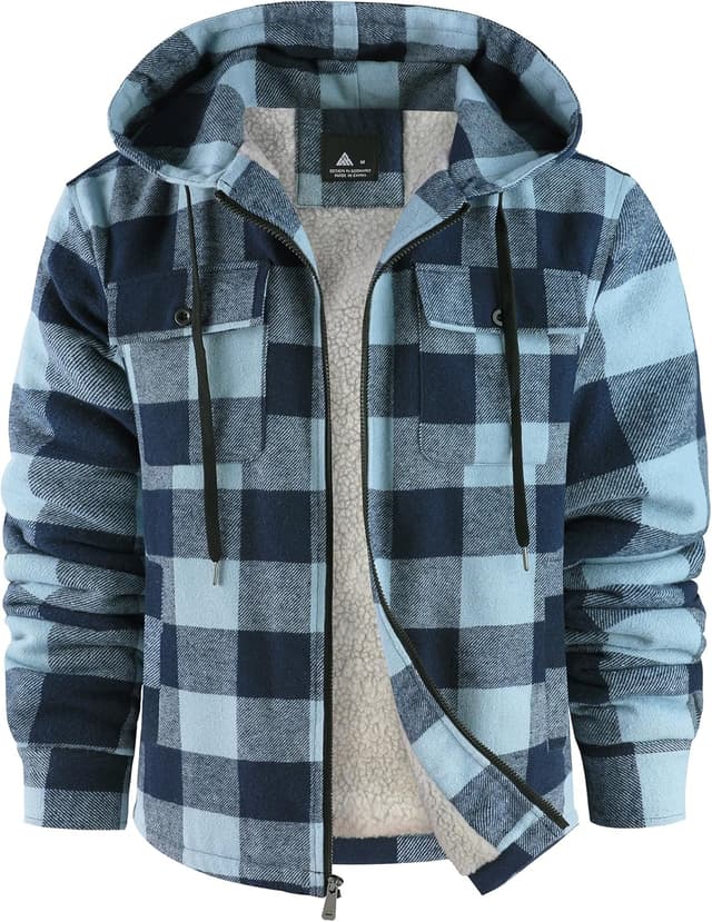 Thumbnail 6 de SCODI Men's Flannel Sherpa-Lined Jacket
