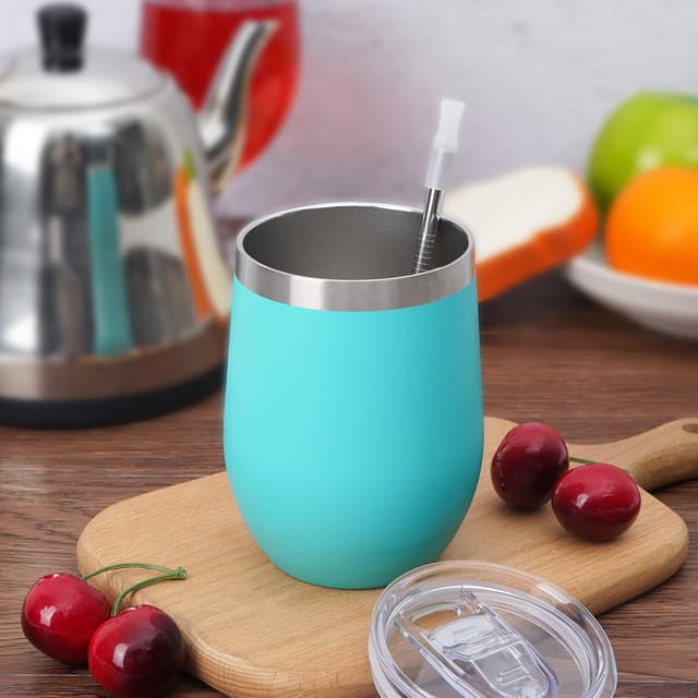 Detalle de Reusable coffee cup 12oz insulated set