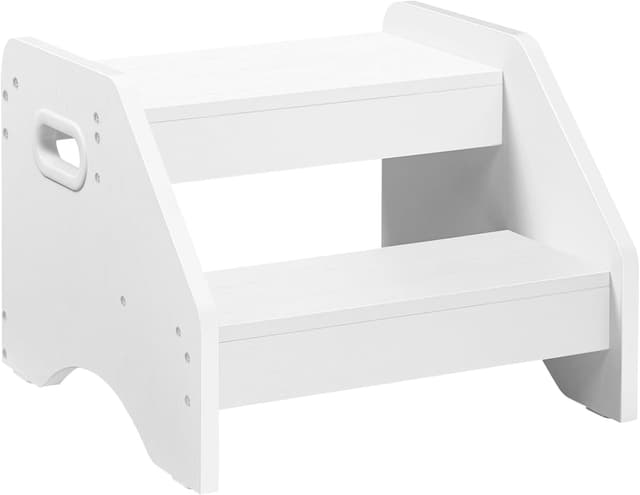 Detalle de HOOBRO Tritthocker Kinder EWT28JD01 – 2-stufiger Kinderhocker mit Griff und Anti-Rutsch-Pads