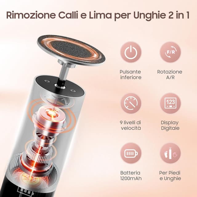 Thumbnail 1 de BoundlesEcho Set di pedicure 2 in 1 1200 mAh