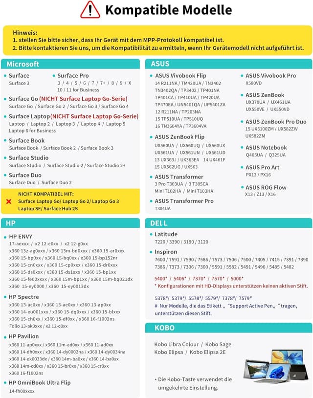 Detalle 2 de Metapen Stift M1 für Surface – aktiver Tablet Pen mit 1.024 Druckstufen, USB‑C-Aufladung und magnetischer Befestigung