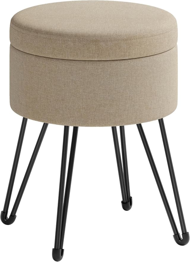 Imagen de SONGMICS Sgabello Pouf Contenitore Marrone en OfertitasTOP