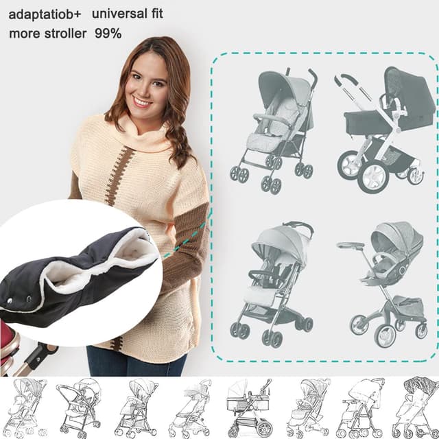 Thumbnail 3 de DIAOPROTECT Handwärmer für Kinderwagen – winddicht, wasserdicht