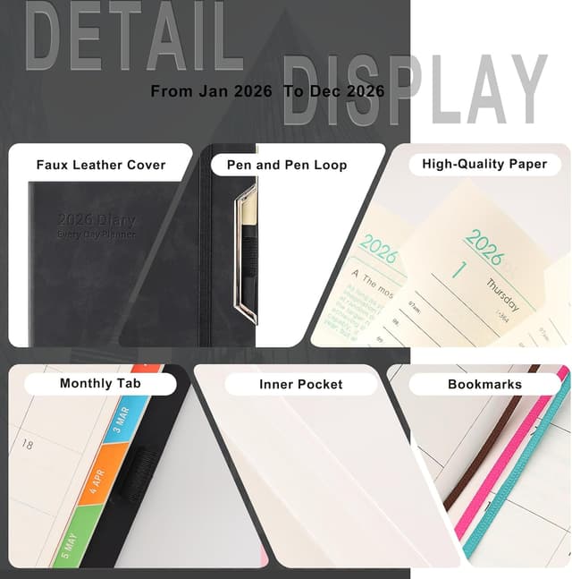 Thumbnail 6 de Agenda académica A5 2026 página por día